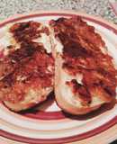 Вкусные бутерброды с сыром и луком