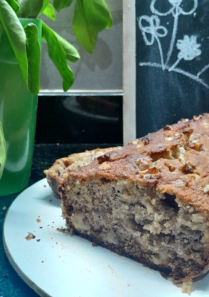 Una foto de Budín de banana y nuez 🍌