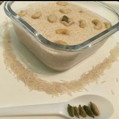 A picture of Chaler payesh / Bengali rice Kheer.