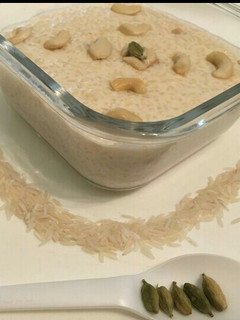 A picture of Chaler payesh / Bengali rice Kheer.