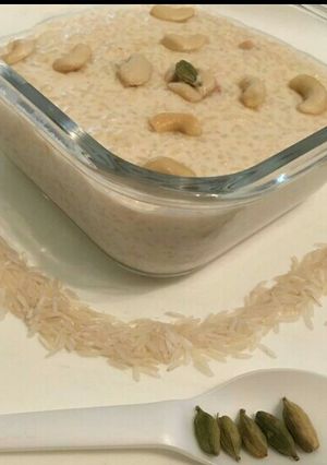 A picture of Chaler payesh / Bengali rice Kheer.