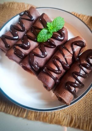 Foto resep Dadar Gulung Coklat Pisang