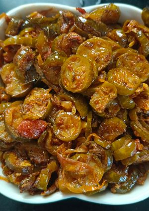 A picture of Ivy gourd fry.