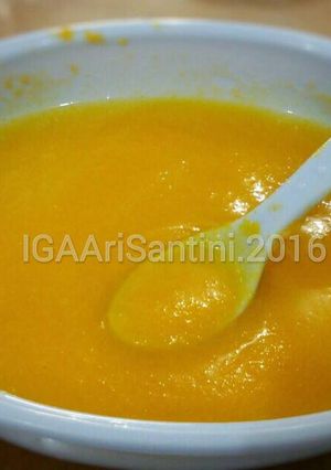 Foto resep MPASI: Puree Kacang Hijau Kupas+Labu Kuning