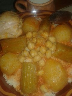 صورة لوصفة كسكاس بالدجاج والخضر