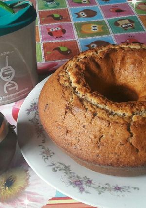Una foto de Budín de banana, maní y chocolate🤓