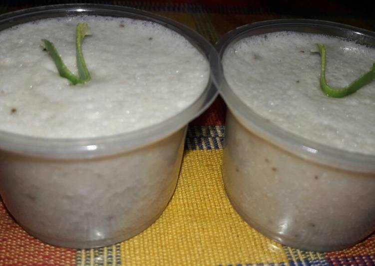 Puding pisang kepok