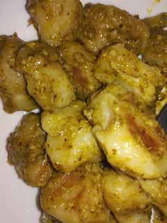 Una foto de Mis primeros Gnocchi o ñoquis al pesto