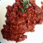 Salsa Roja de Carne con Polenta 🇵🇪