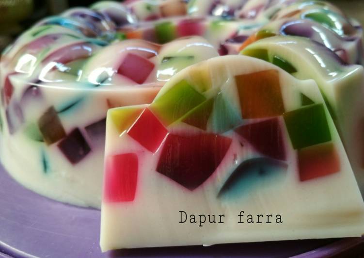 Cara Gampang Membuat Puding mozaik yang Menggugah Selera