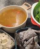 Lẩu cá dìa mùng tơi