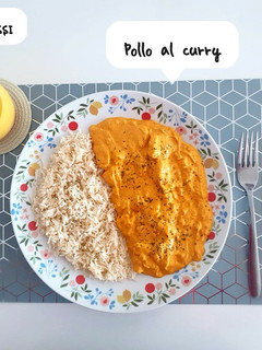 Una foto de Pollo al curry