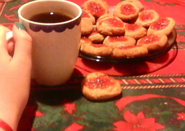 Oat meal cookies with honey and mermelade