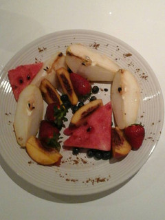 A picture of Fruit for dessert.