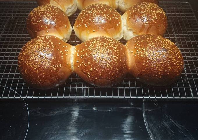 Half Brioche Half Sourdough Burger Buns