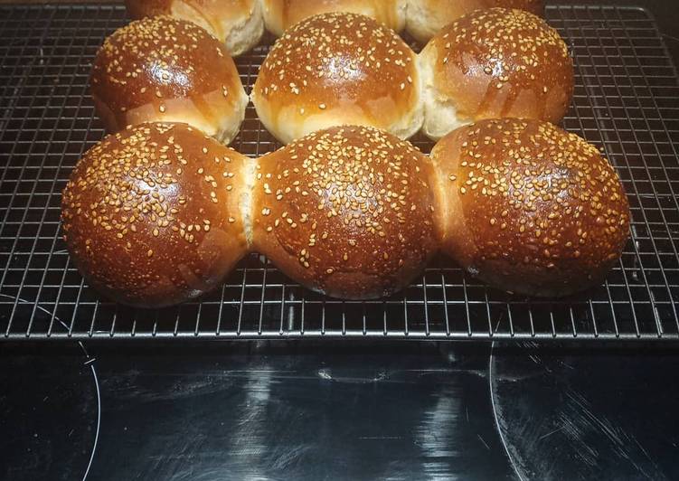 Easiest Way to Prepare Ultimate Half Brioche Half Sourdough Burger Buns