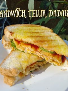 Foto resep Sandwich Telur Dadar Simple