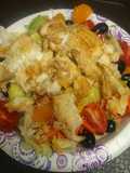 Haddock Salad (Chicken option)