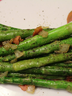 A picture of Asparagus and Bacon.