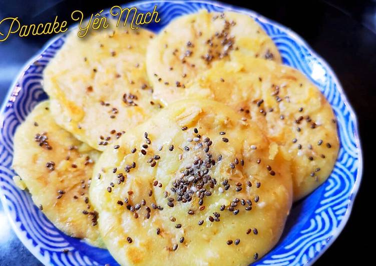 Recipe of Perfect Pancake yến mạch cho bé ăn xế