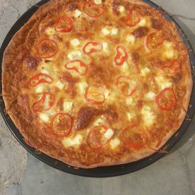 Spicy Paneer Pizza Recipe by Siddharth Chaudhary - Cookpad