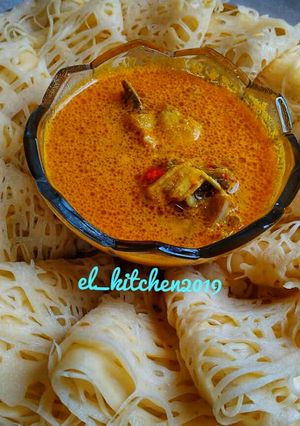 Foto resep Roti jala kuah kari ayam