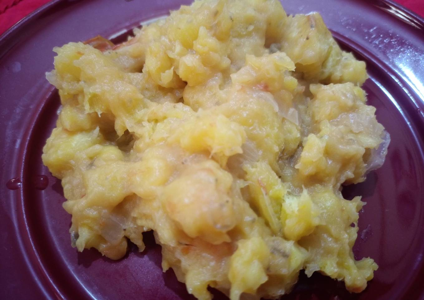 Mashed bananas