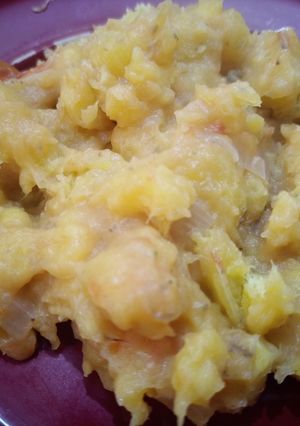A picture of Mashed bananas.