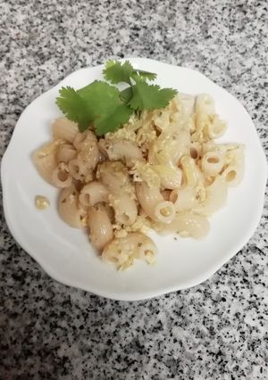 Una foto de Fideos con huevo