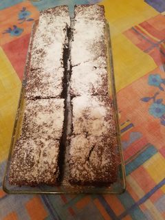 Kakaós-Csokis-Banános kocka recept fotója