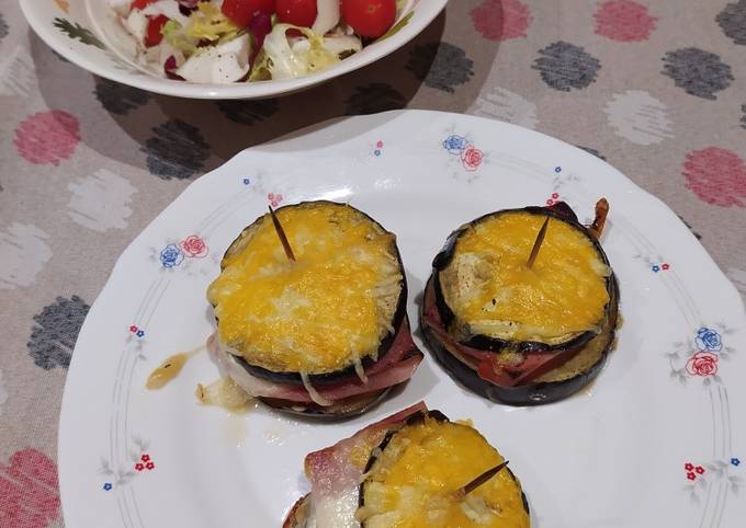 Mini pizzas de berenjena