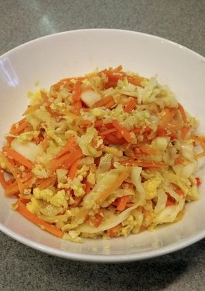 Foto resep Orak Arik Kol Kubis Wortel Telur