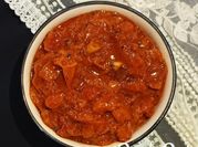 A picture of red chilli chutney