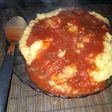 Polenta con salsa de carne