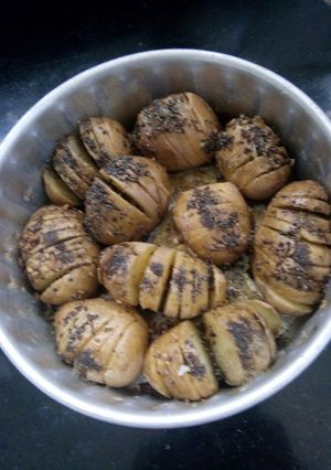 A picture of Baked Baby Potatoes.