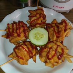 A picture of Chips corndog.
