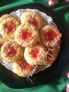 Foto resep Strawberry & Cheese Thumbprint Cookies