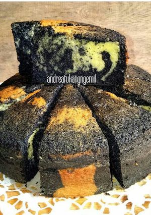 Foto resep Black Marble Cake (6 telur)