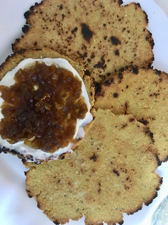 Una foto de Pan de soja especiado a la sartén (tipo chapati)