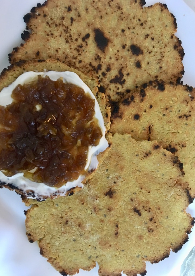 Una foto de Pan de soja especiado a la sartén (tipo chapati)