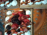 Waffles con frutos rojos