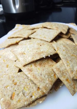 Una foto de Galletas integrales con zanahoria y sésamo super saludables🥕🙌