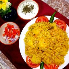 Aloo ki tahari A picture of Aloo ki tahari.
