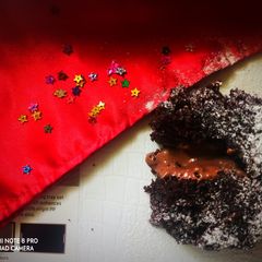 A picture of Chocolava cake.
