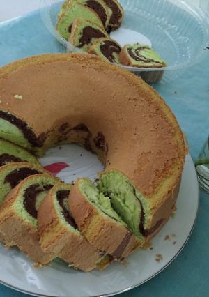 Foto resep Choco Pandan Cake