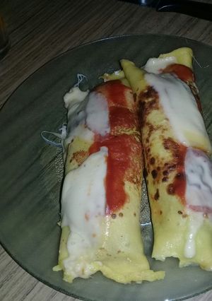Una foto de Canelones de acelga y carne