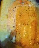Pescado cremoso al curry