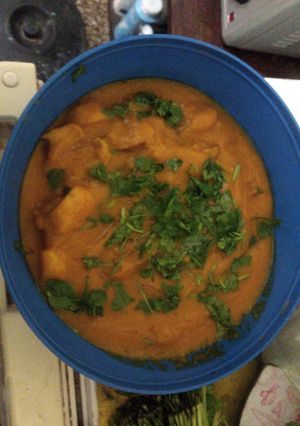 Una foto de Sopa de Crema de Auyama