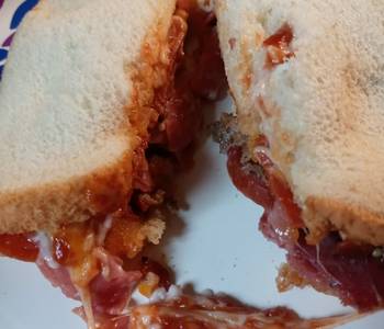 Ultimate, Prepare Leftover Pizza Topping Sandwich Delicious