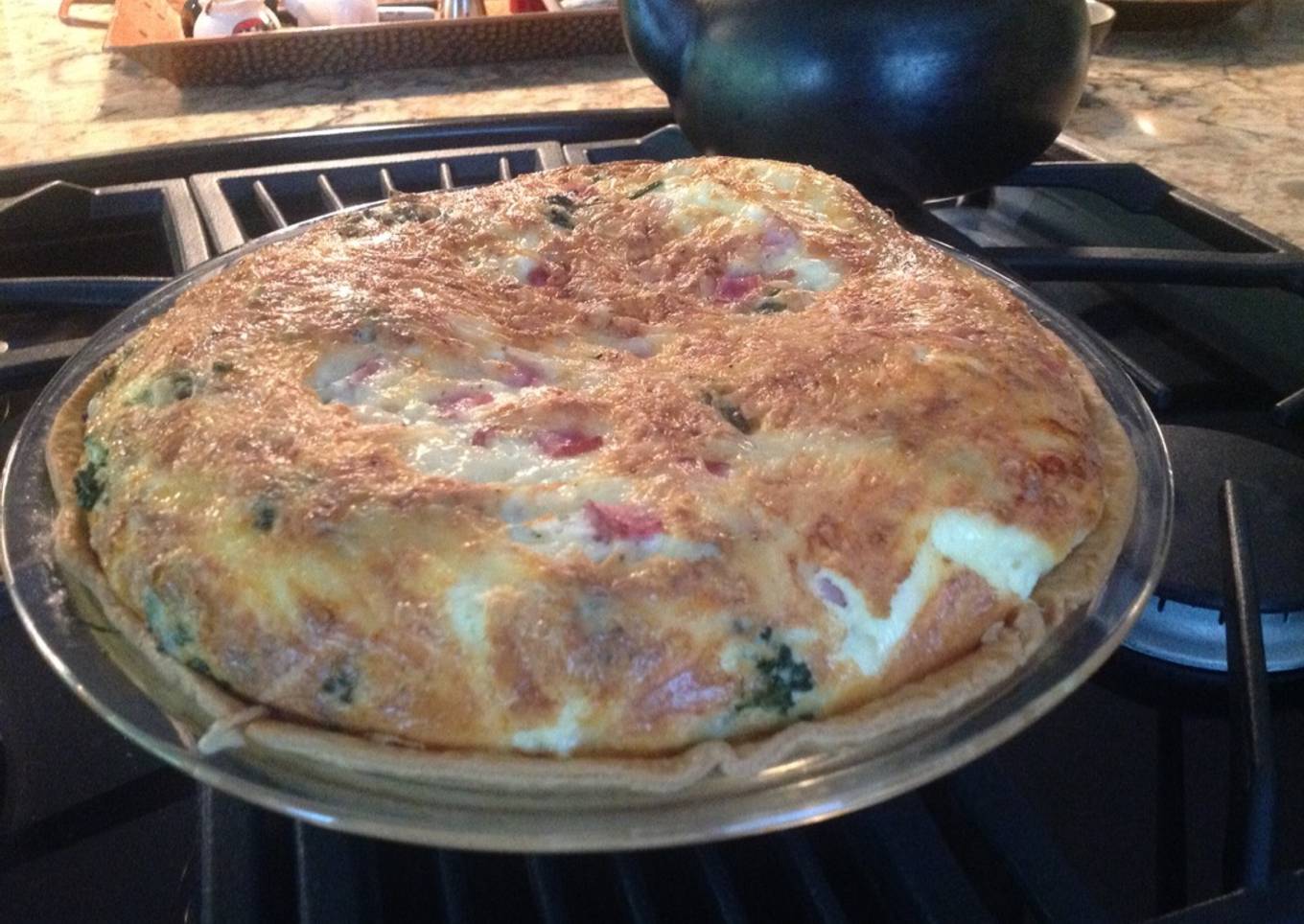 Quiche with Ham and Asparagus